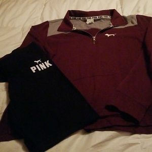 🔥SOLD ON ♏🔥 3/4 zip sweatshirt and Yoga leggings